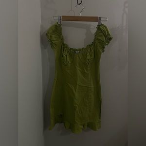 Princess Polly Size 2 Green Mini Dress